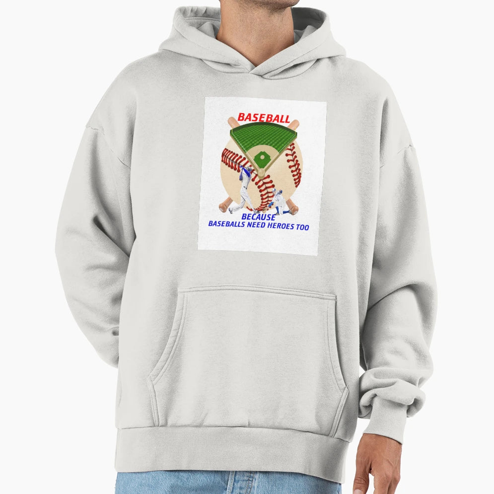 Baseball Hero Hoodie - Novelty Apparel Men Women - T-Shirt, Sweatshirt, Hoodie
