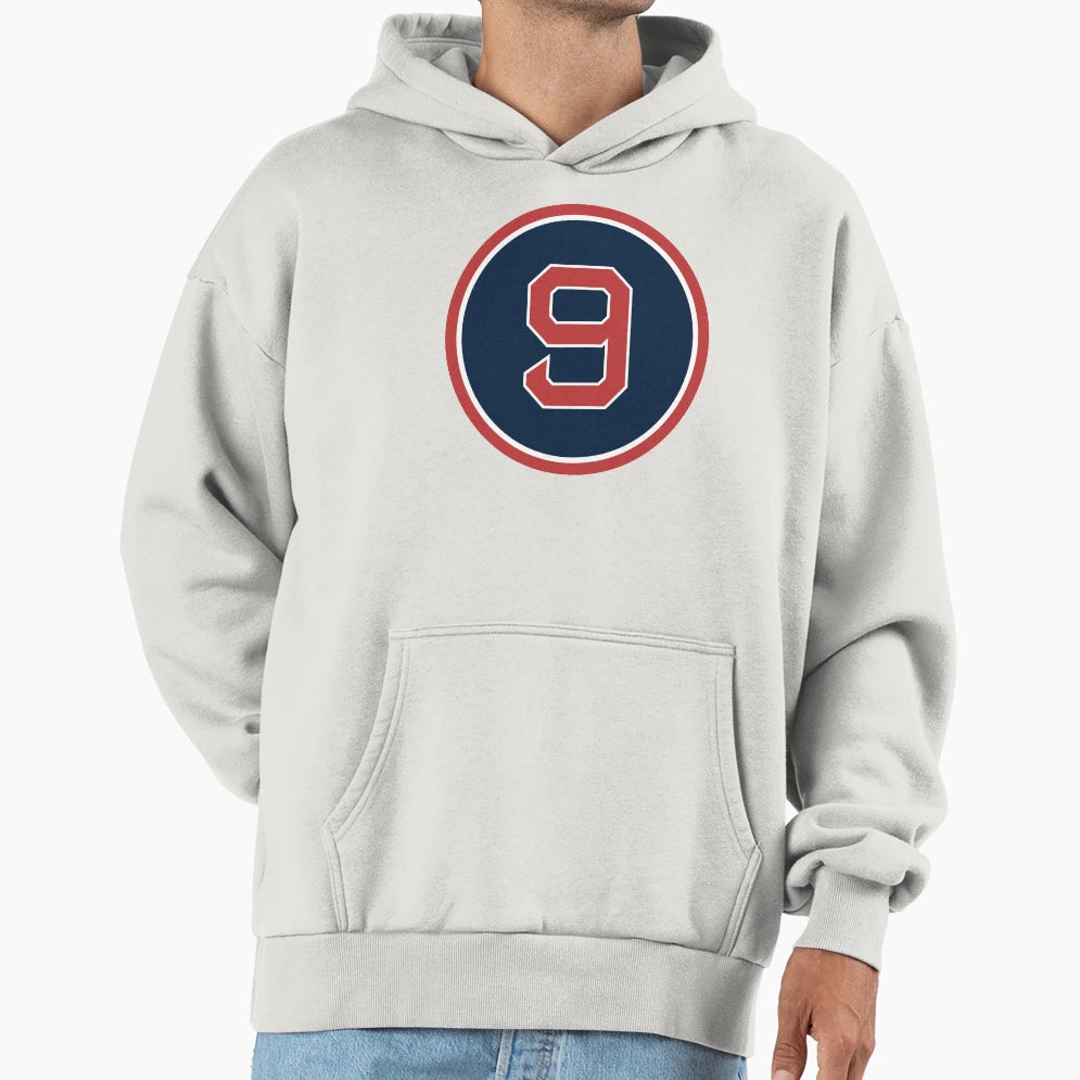 Ted Williams 9 Jersey Number Hoodie - Novelty Apparel Unisex - T-Shirt, Sweatshirt, Hoodie