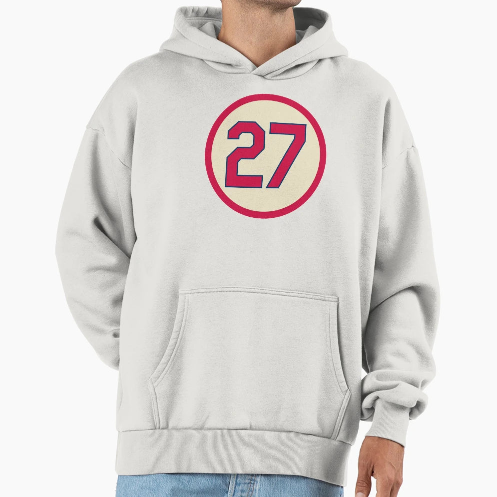 Scott Rolen 27 Jersey Number Hoodie - Aesthetic Graphic for Adults - T-Shirt, Sweatshirt, Hoodie