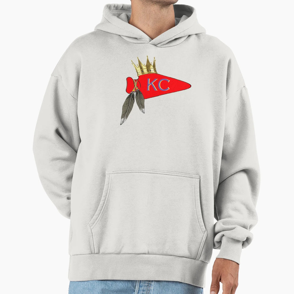 Kc Sports Hybrid Kansas City Hoodie - Novelty Apparel Unisex - T-Shirt, Sweatshirt, Hoodie