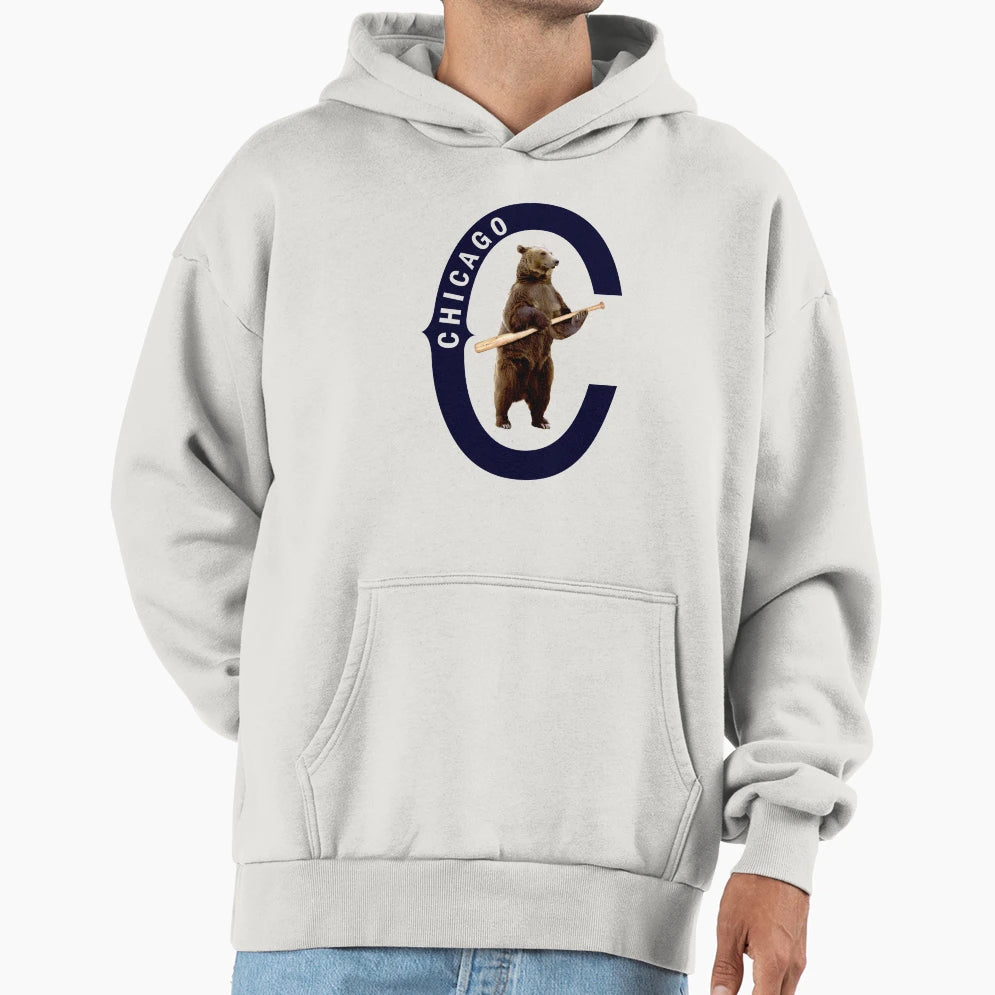 Bear Bat Hoodie - Unique Graphic Unisex - T-Shirt, Sweatshirt, Hoodie