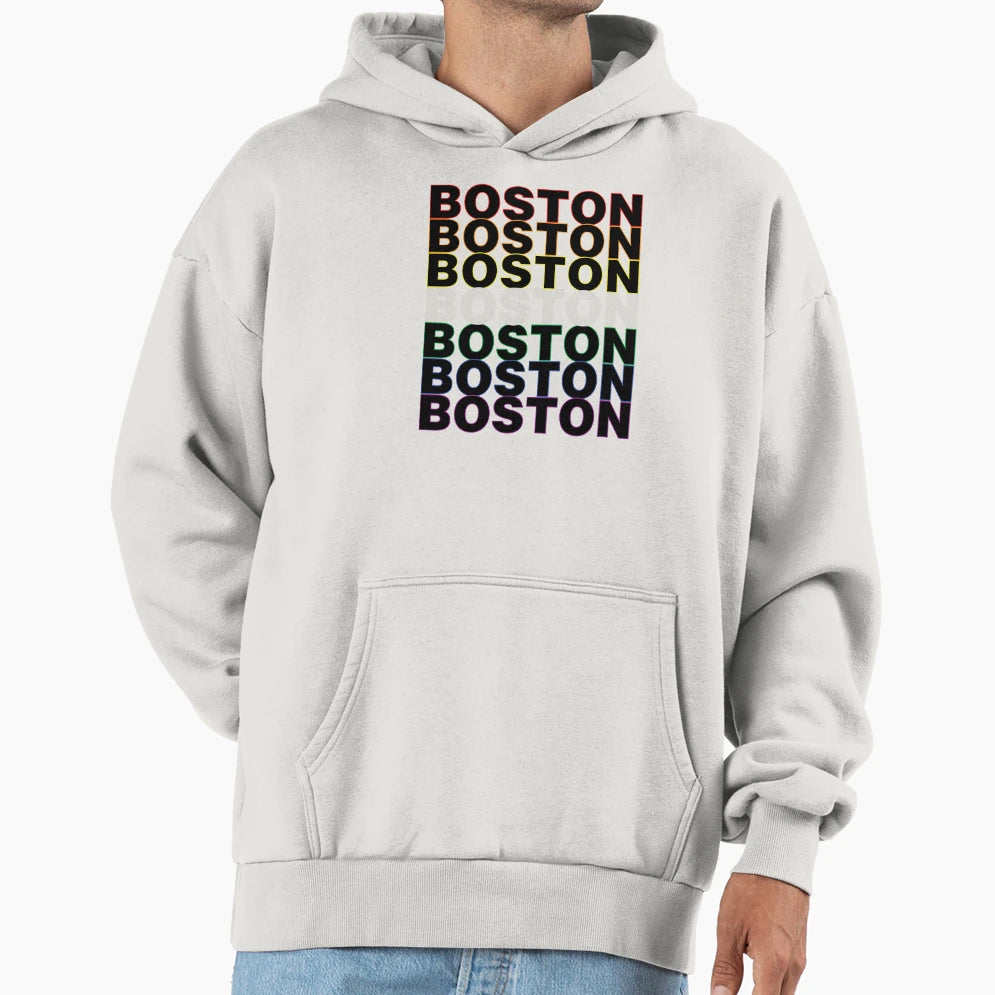 Boston Pride Hoodie - Custom Art Print Unisex - T-Shirt, Sweatshirt, Hoodie