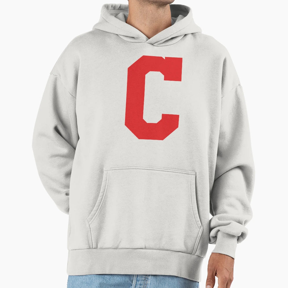 Alphabet Red C Sports Letter C Hoodie - Custom Art Print Unisex - T-Shirt, Sweatshirt, Hoodie