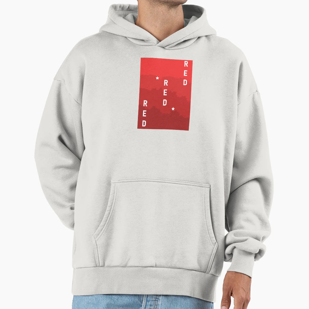 Red Gradient Hoodie - Aesthetic Graphic for Adults - T-Shirt, Sweatshirt, Hoodie