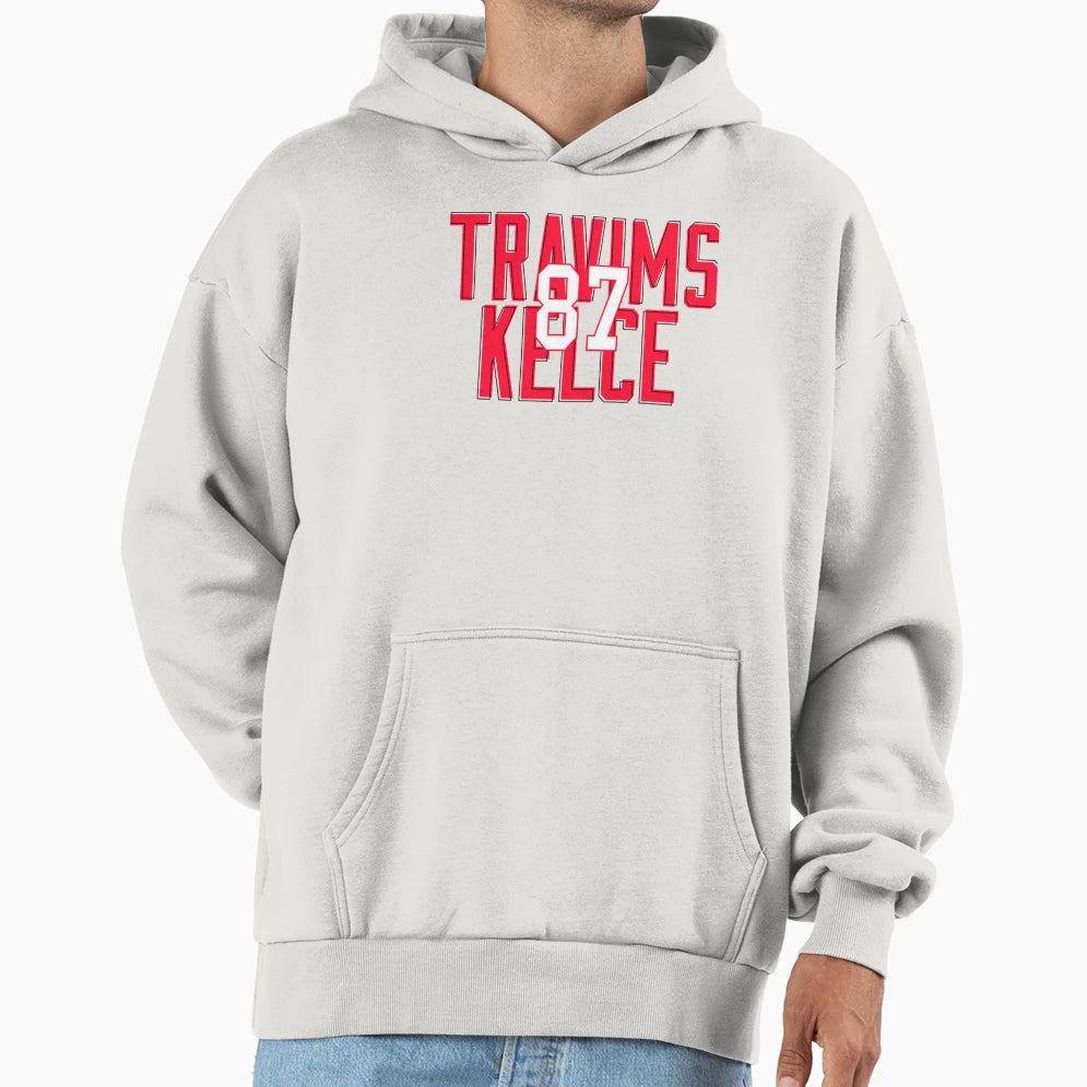 Travims Kelce 87 Hoodie - Graphic Print Men Women - T-Shirt, Sweatshirt, Hoodie