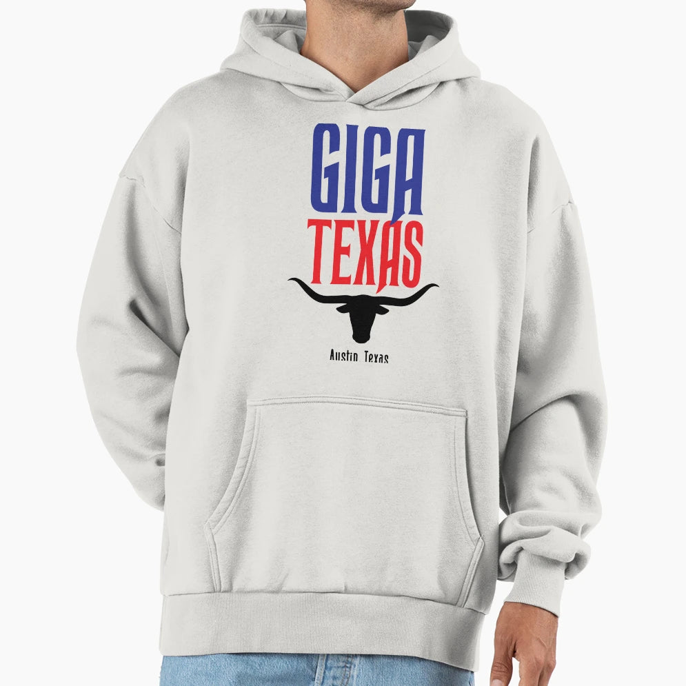 Giga Texas Red Hoodie - Unique Graphic Unisex - T-Shirt, Sweatshirt, Hoodie
