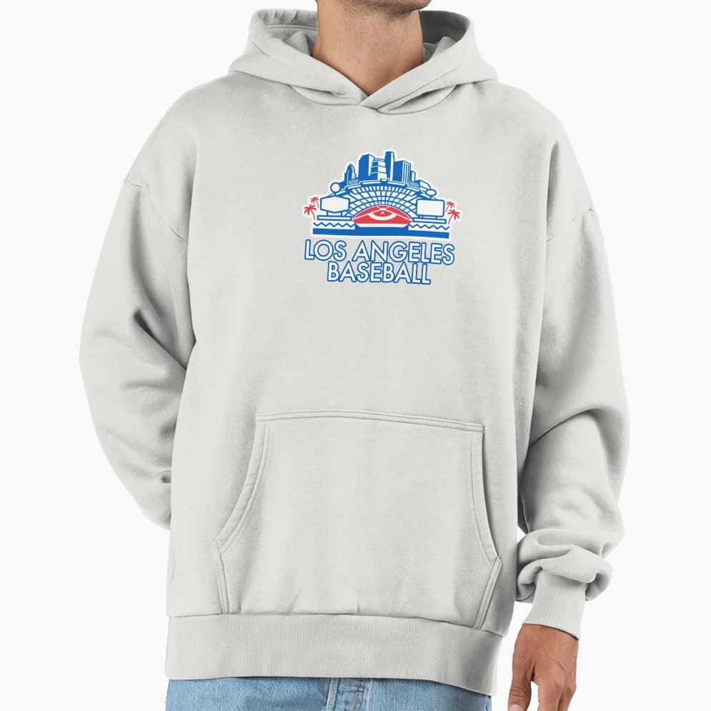 Los Angeles Baseball Stadium And T-Shirt - Custom Art Print Unisex - T-Shirt, Sweatshirt, Hoodie