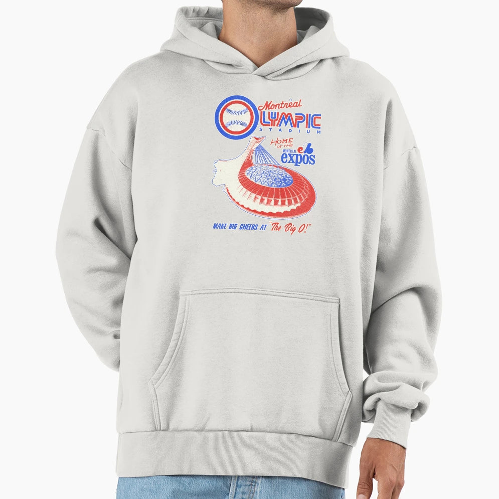Defunct Montreal Expos Olympic Stadium Hoodie - Custom Art Print Unisex - T-Shirt, Sweatshirt, Hoodie