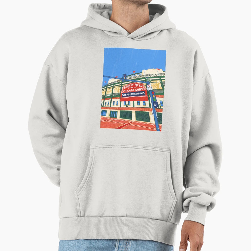 Wrigley Field Hoodie - Streetwear Style Men Women - T-Shirt, Sweatshirt, Hoodie