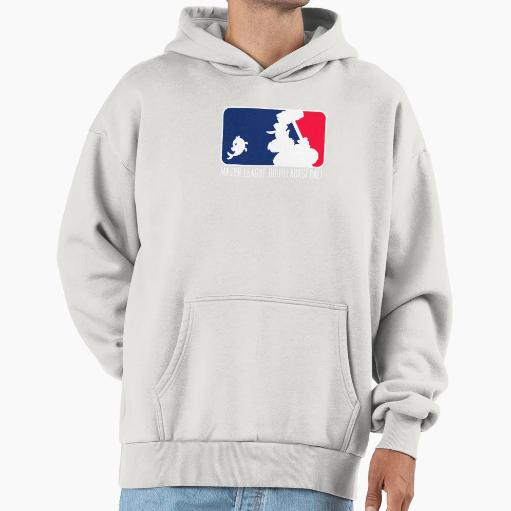 Major League Bouillabaseball Hoodie - Minimalist Print for Adults - T-Shirt, Sweatshirt, Hoodie