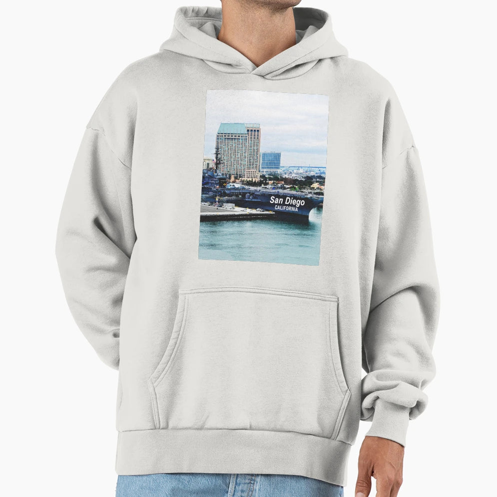 San Diego California Downtown Hoodie - Casual Everyday Wear Men Women - T-Shirt, Sweatshirt, Hoodie