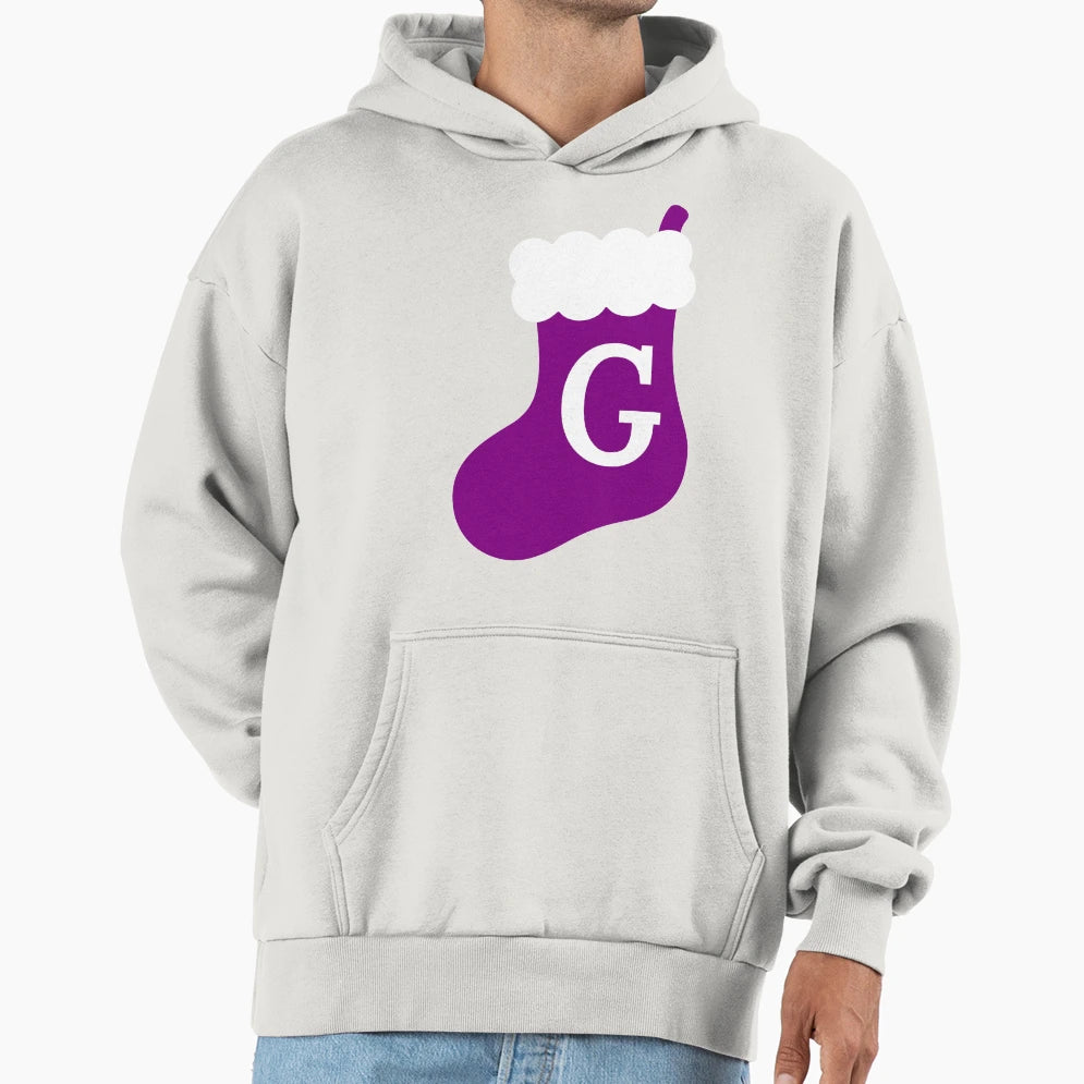Stocking Hoodie - Minimalist Print for Adults - T-Shirt, Sweatshirt, Hoodie