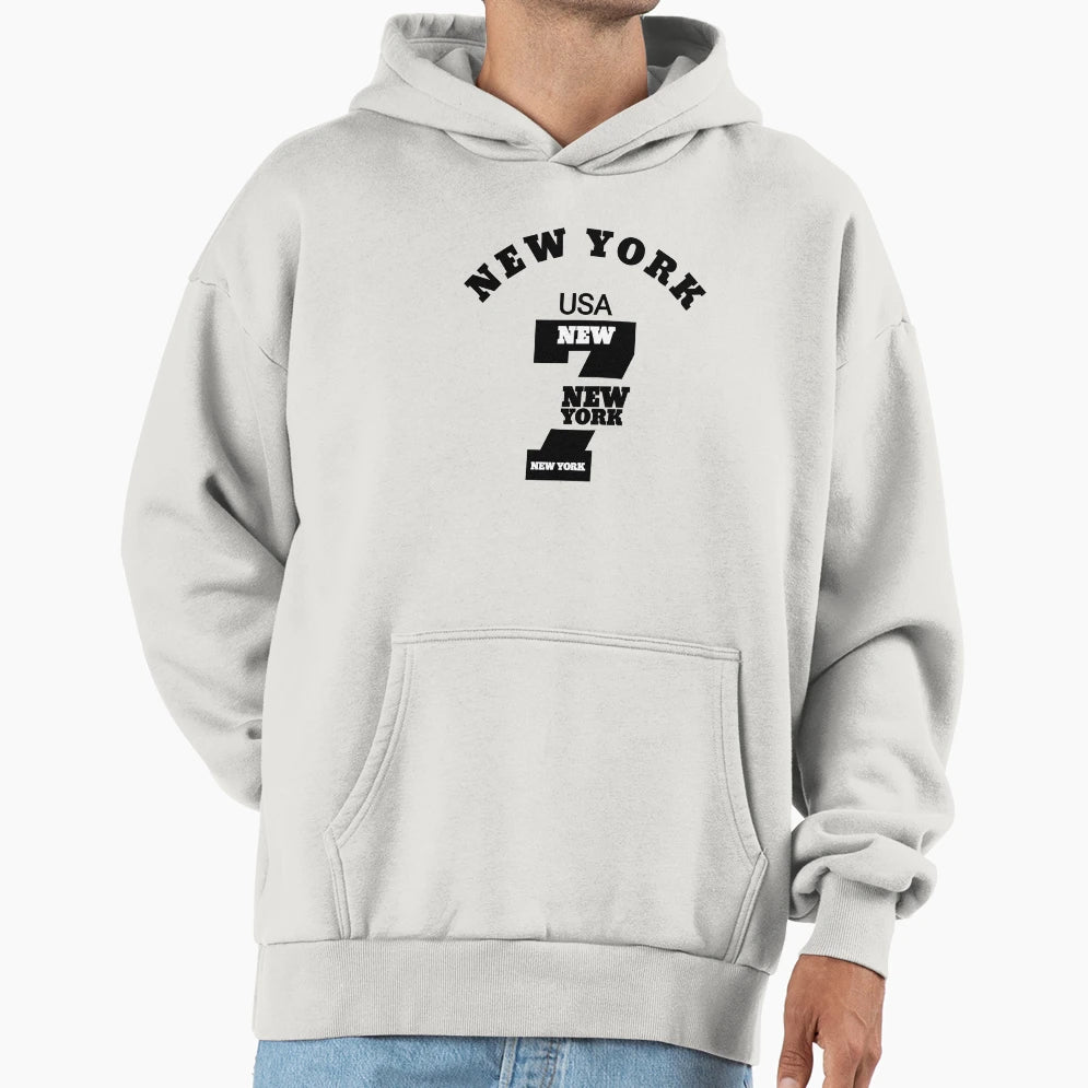 New York Seven 7 Hoodie - Casual Everyday Wear Men Women - T-Shirt, Sweatshirt, Hoodie