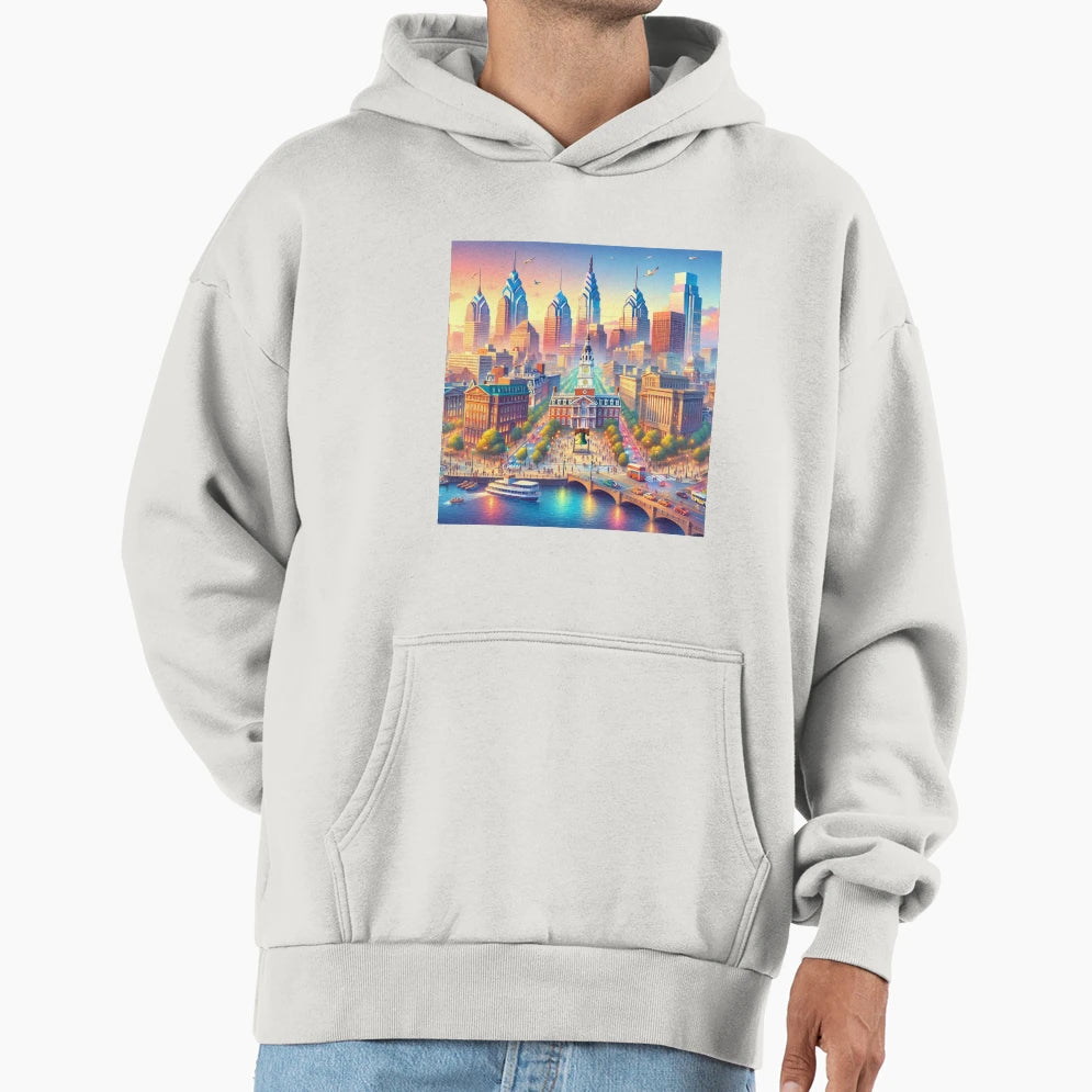 Philadelphia Hoodie - Custom Art Print Men Women - T-Shirt, Sweatshirt, Hoodie