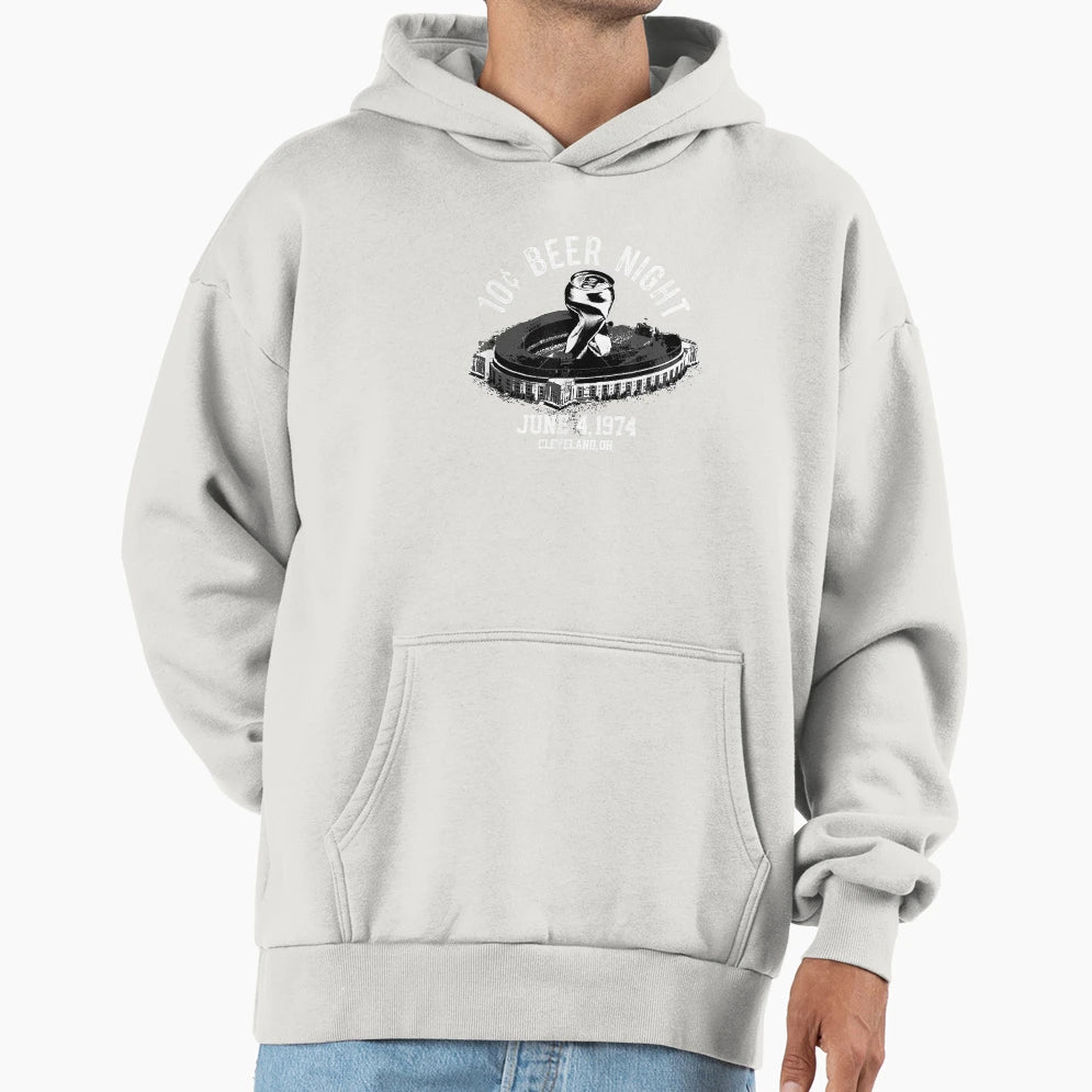 Ten Funny Cent Beer Night Cleveland Hoodie - Fun Novelty Design for Adults - T-Shirt, Sweatshirt, Hoodie
