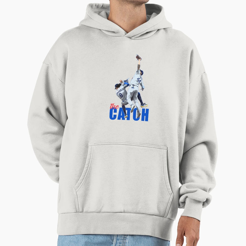 Catch Los Angeles Champs Baseball Hoodie - Fun Novelty Design for Adults - T-Shirt, Sweatshirt, Hoodie