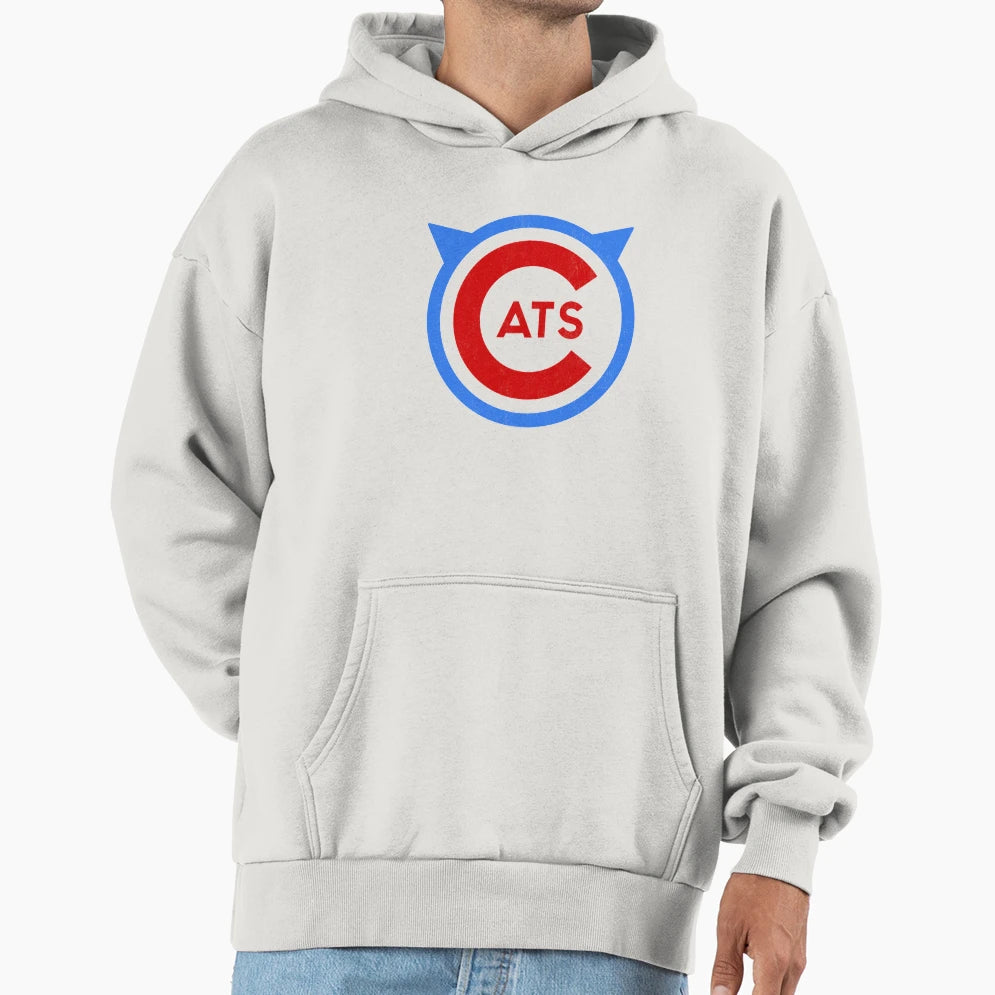 Fort Worth Cats Baseball Logo Hoodie - Fun Novelty Design for Adults - T-Shirt, Sweatshirt, Hoodie