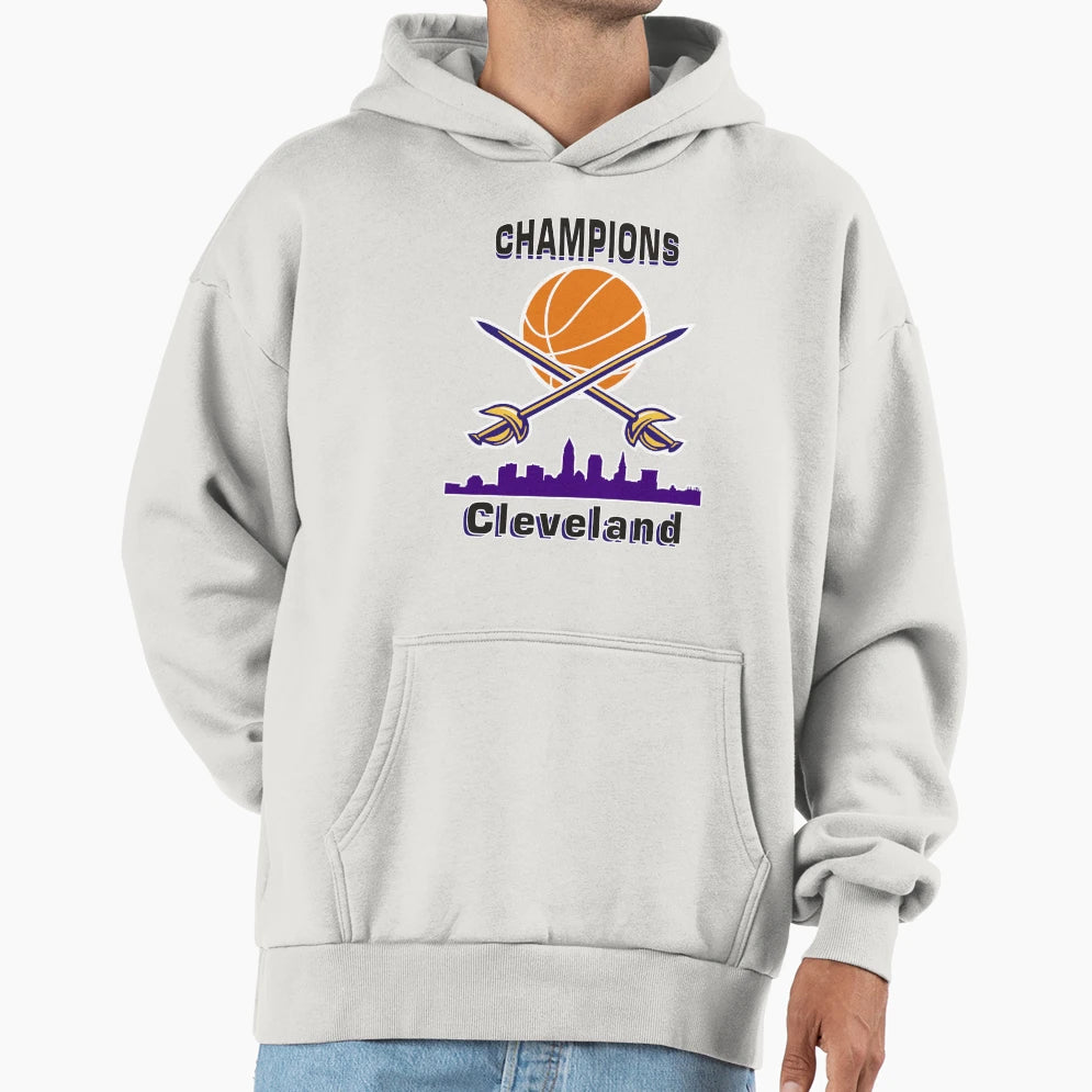 Champions Cleveland Hoodie - Minimalist Print for Adults - T-Shirt, Sweatshirt, Hoodie