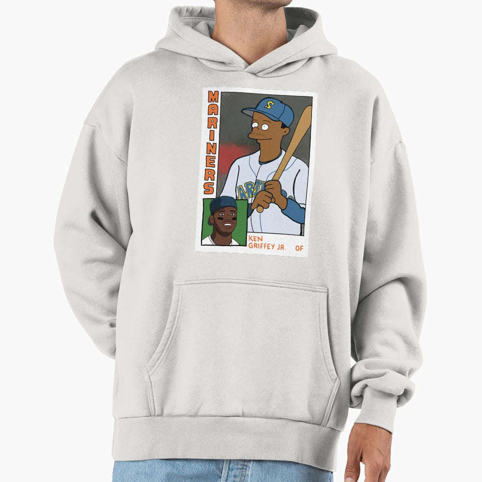 Homer Bat Ken Griffey Jr Simpsons Hoodie - Casual Everyday Wear for Adults - T-Shirt, Sweatshirt, Hoodie