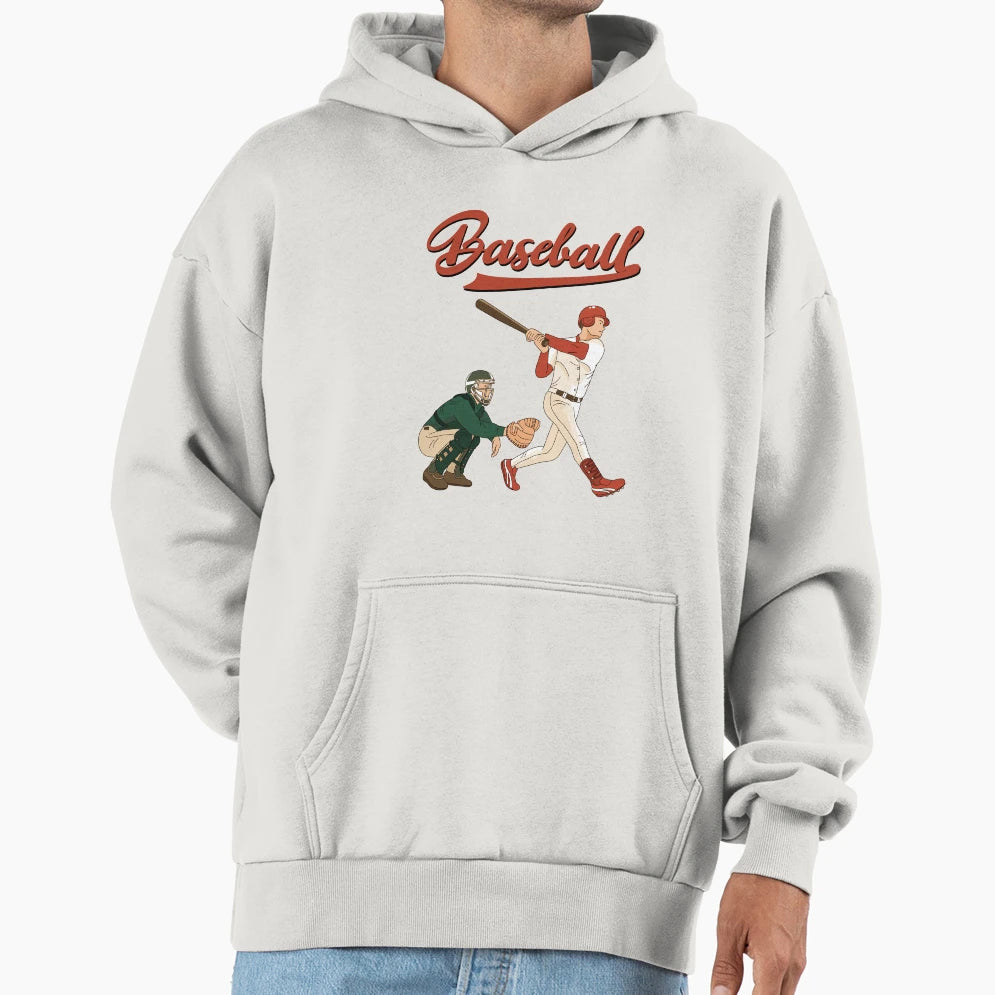 Baseball Game Players Hoodie - Unique Graphic for Adults - T-Shirt, Sweatshirt, Hoodie