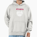 Atlanta Skyline Baseball Hoodie - Graphic Print Unisex - T-Shirt, Sweatshirt, Hoodie