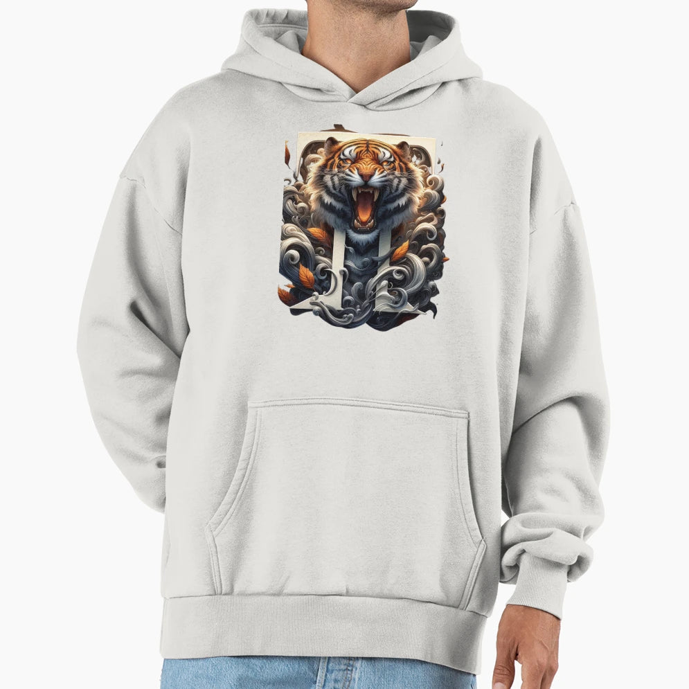 Tiger Hoodie - Unique Graphic for Adults - T-Shirt, Sweatshirt, Hoodie