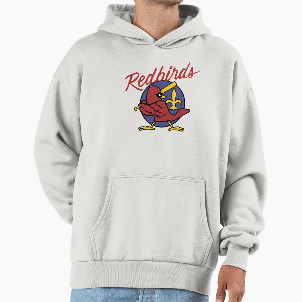 Louisville Redbirds Minor League Hoodie - Minimalist Print Men Women - T-Shirt, Sweatshirt, Hoodie