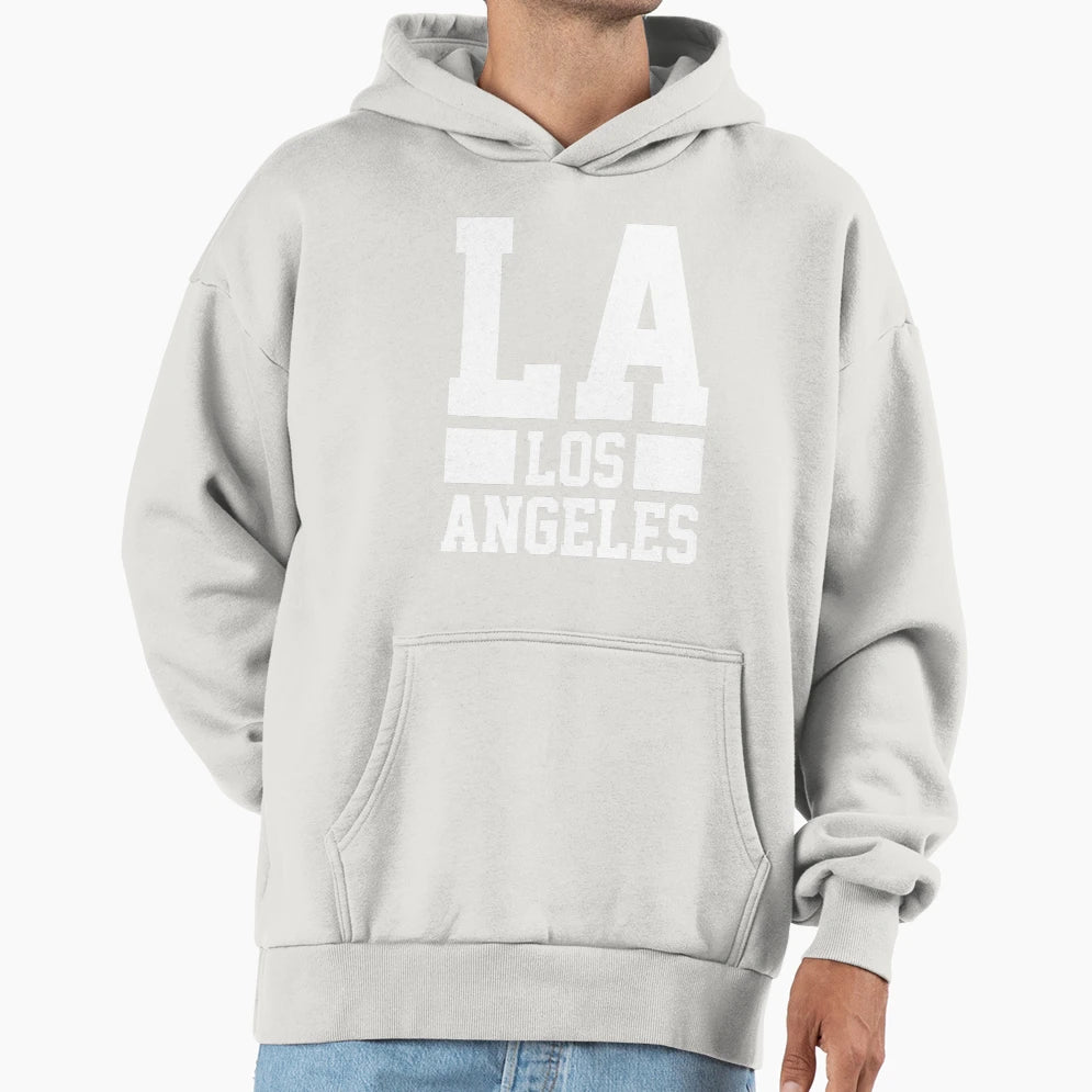 La Los Angeles Hoodie - Minimalist Print Men Women - T-Shirt, Sweatshirt, Hoodie