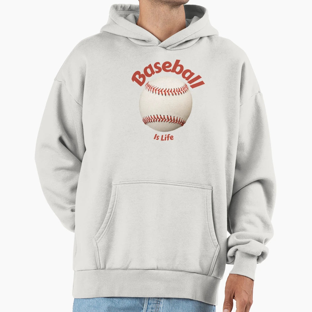Baseball Is Life Back To School Hoodie - Unique Graphic Men Women - T-Shirt, Sweatshirt, Hoodie
