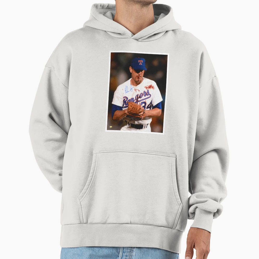 Nolan Ryan Blood Hoodie - Novelty Apparel Men Women - T-Shirt, Sweatshirt, Hoodie