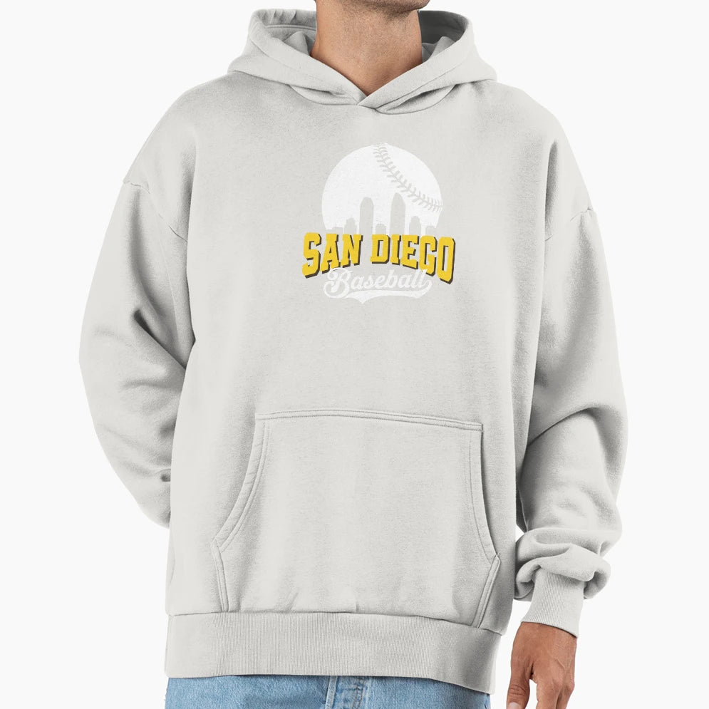San Diego Baseball Hoodie - Aesthetic Graphic Men Women - T-Shirt, Sweatshirt, Hoodie