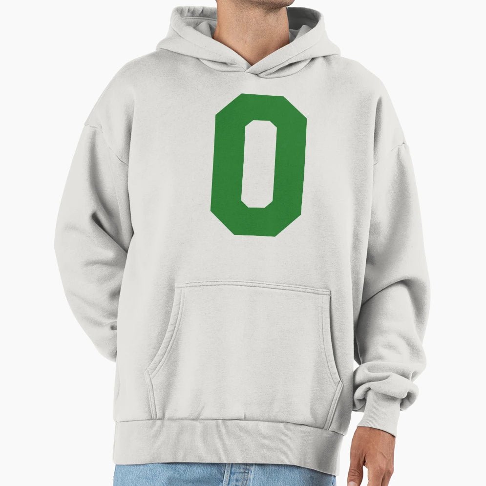 Alphabet Green O Sports Letter O Hoodie - Trendy Graphic Unisex - T-Shirt, Sweatshirt, Hoodie