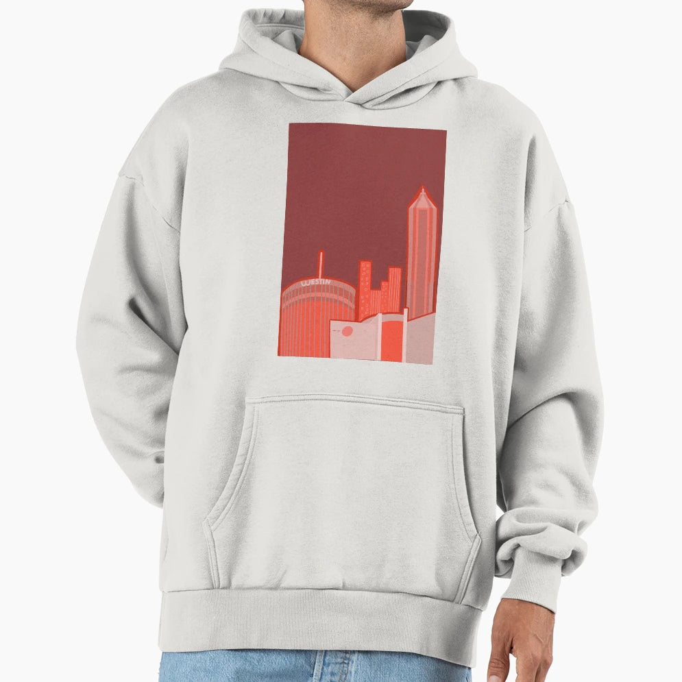 Atlanta Red Whatthemichelle Hoodie - Trendy Graphic Men Women - T-Shirt, Sweatshirt, Hoodie