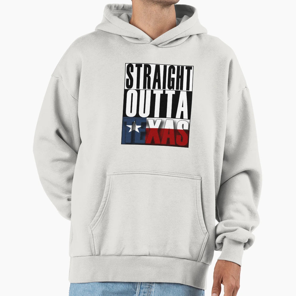 Texas Lovers Straight Outta Texas21 Hoodie - Custom Art Print for Adults - T-Shirt, Sweatshirt, Hoodie