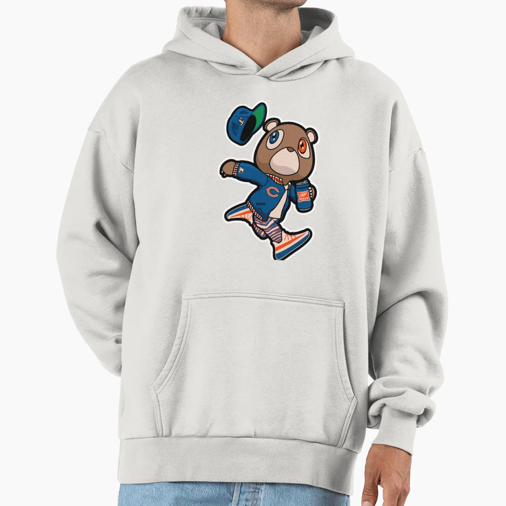 Kanye West Dropout Bear Chicago Graduation Hoodie - Custom Art Print Unisex - T-Shirt, Sweatshirt, Hoodie