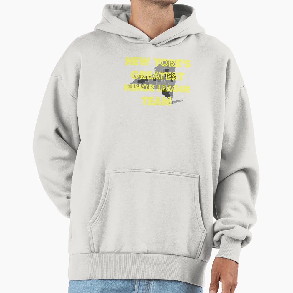New Yorks Greatest Minor League Team Hoodie - Graphic Print for Adults - T-Shirt, Sweatshirt, Hoodie