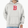 Red Varsity Letter B Hoodie - Streetwear Style Unisex - T-Shirt, Sweatshirt, Hoodie