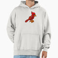 Cartoon Cardinal Bird Art Hoodie - Trendy Graphic Men Women - T-Shirt, Sweatshirt, Hoodie