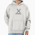 Baseball Hoodie - Minimalist Print Men Women - T-Shirt, Sweatshirt, Hoodie