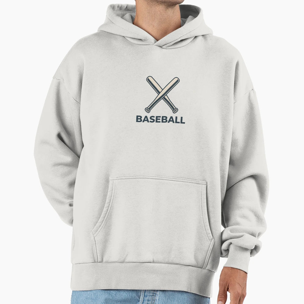 Baseball Hoodie - Minimalist Print Men Women - T-Shirt, Sweatshirt, Hoodie