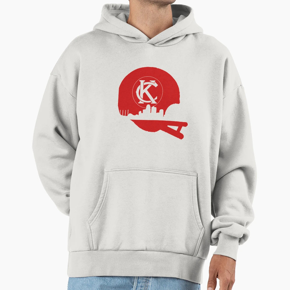Casque Kc Skylin Hoodie - Novelty Apparel Unisex - T-Shirt, Sweatshirt, Hoodie