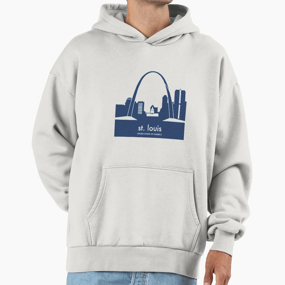 Iconic St Louis Hoodie - Casual Everyday Wear Men Women - T-Shirt, Sweatshirt, Hoodie