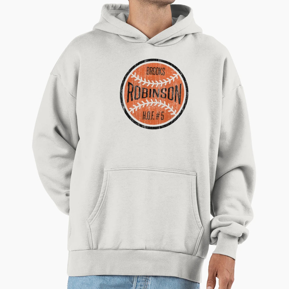 Brooks Robinson Ball Hoodie - Custom Art Print Men Women - T-Shirt, Sweatshirt, Hoodie