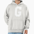 Alphabet White G Sports Letter G Hoodie - Minimalist Print Unisex - T-Shirt, Sweatshirt, Hoodie