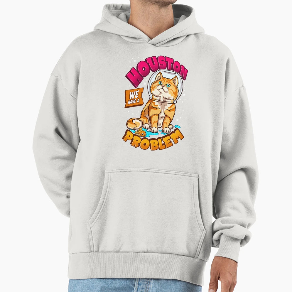 Funny Space Astronaut Cat Gifts Cats Space Hoodie - Graphic Print Men Women - T-Shirt, Sweatshirt, Hoodie