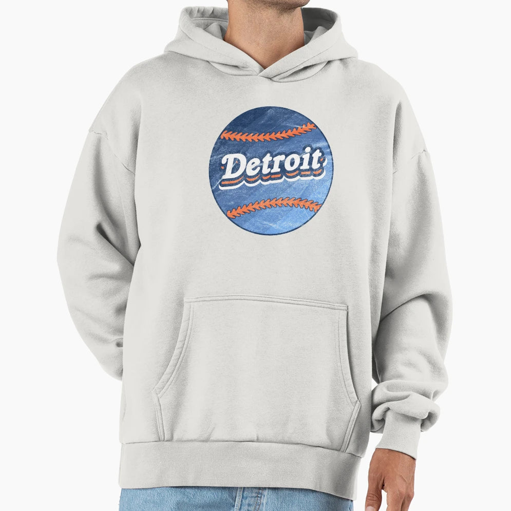 Detroit Baseball Hoodie - Custom Art Print Unisex - T-Shirt, Sweatshirt, Hoodie