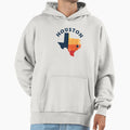 Houston Texas Map Distressed Baseball Hoodie - Minimalist Print for Adults - T-Shirt, Sweatshirt, Hoodie
