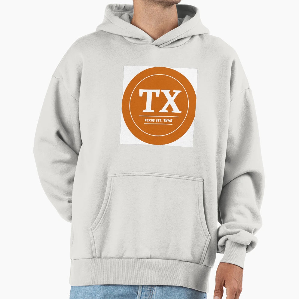 Texas Est 1845 Hoodie - Trendy Graphic Unisex - T-Shirt, Sweatshirt, Hoodie