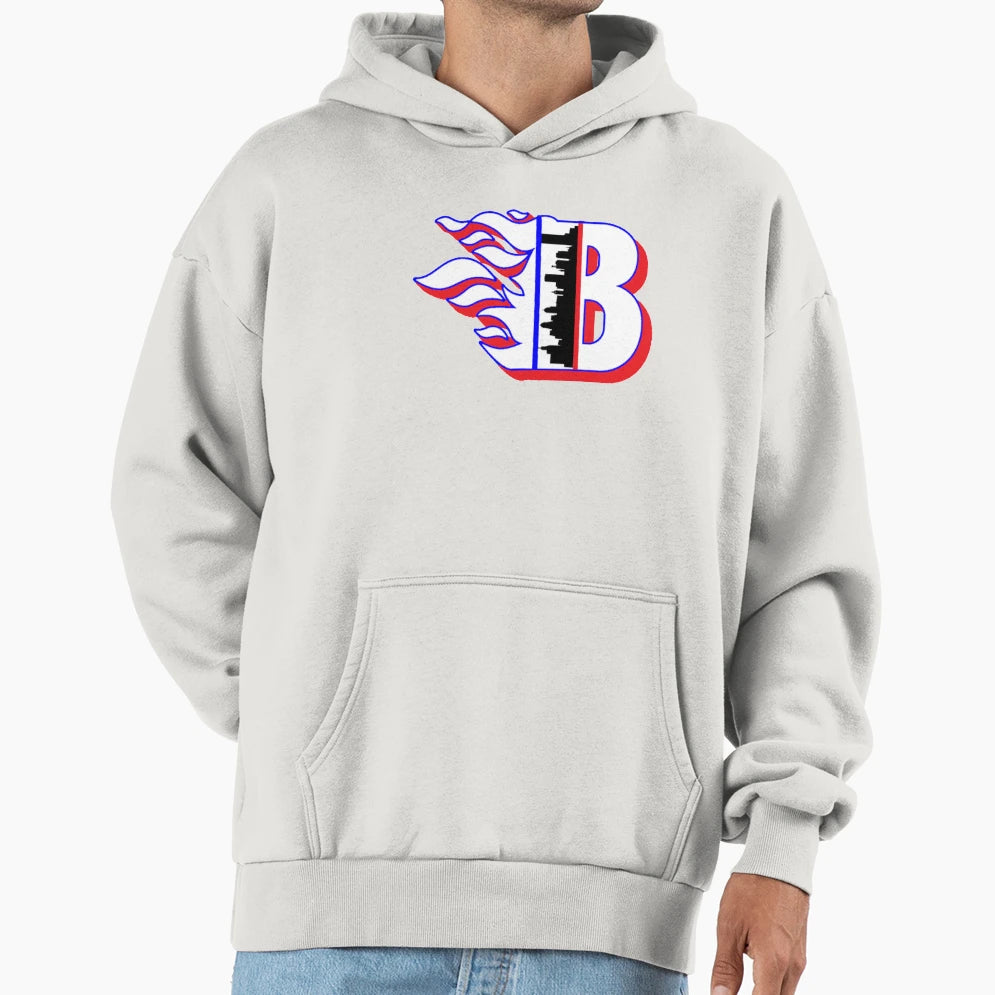 Buffalo Fire Hoodie - Minimalist Print Unisex - T-Shirt, Sweatshirt, Hoodie