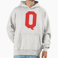 Alphabet Red Q Sports Letter Q Hoodie - Graphic Print for Adults - T-Shirt, Sweatshirt, Hoodie